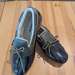 Gawbaw Women's Duck Shoes Brown and Olive